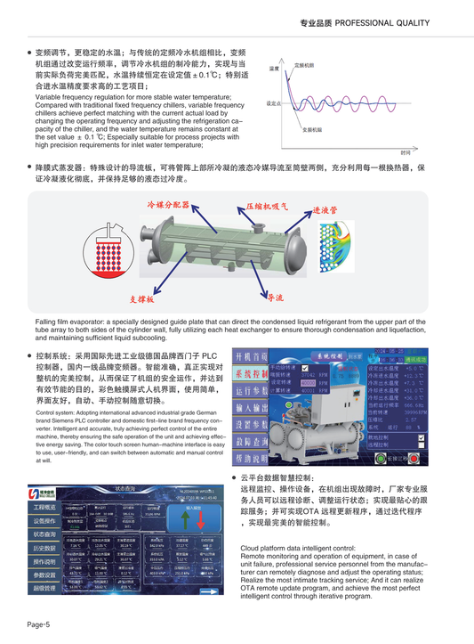 Dynamic pressure air suspension variable frequency centrifugal water cooling unit（动压力悬浮变频离心式水冷冷水机组）